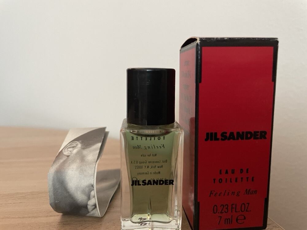 VINTAGE FEELING MAN BY JIL SANDER EDT 0.25 OZ / 7 ML MINIATURE With Box